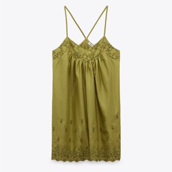 ZARA EMBROIDERED CHEMISE - Picture 7 of 9